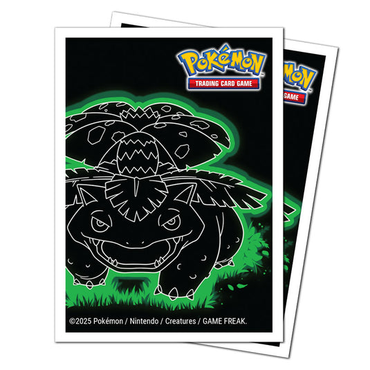 Ultra Pro - Neon Kanto - Venusaur - Apex Deck Protector Sleeves (105 Sleeves)