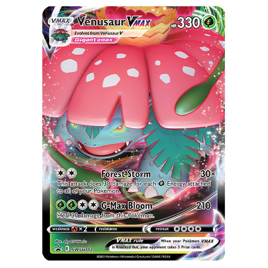 Pokemon - Sword & Shield - SWSH Black Star Promos - Venusaur VMAX - SWSH102