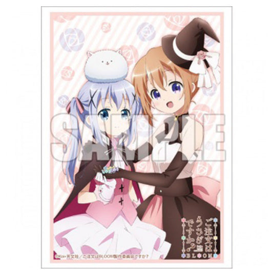 Bushiroad Sleeve Collection Extra  - Vol.356 - Is It Usagi You Order? BLOOM (Cocoa & Chino) - (60 Sleeves)