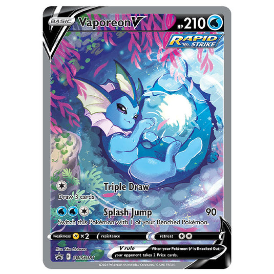 Pokemon - Sword & Shield - SWSH Black Star Promos - Vaporeon V - SWSH181