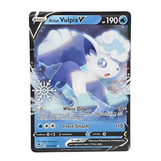 Pokemon - Sword & Shield - Silver Tempest - Alolan Vulpix V - 033/195 - Holiday Calendar