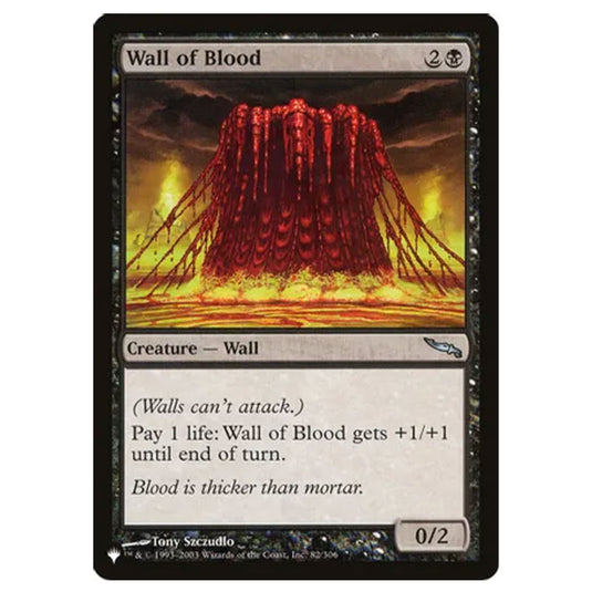 Magic The Gathering - The List - Wall Of Blood - 352/352