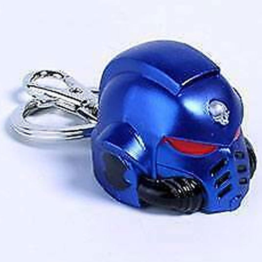 Warhammer 40K - Primaris Space Marine Ultra Marines Helmet Keychain