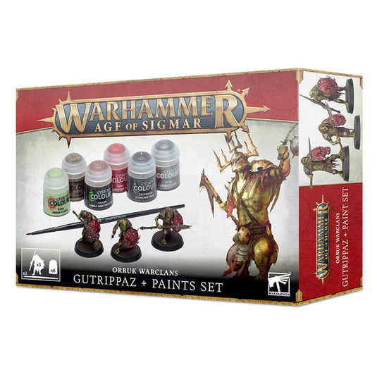 Warhammer Age Of Sigmar - Orruk Warclans Gutrippaz + Paints Set