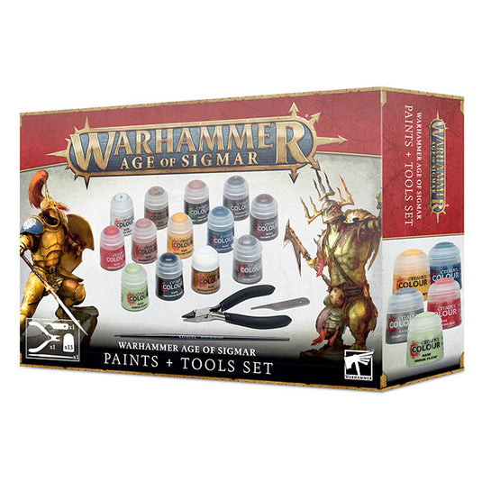 Warhammer Age Of Sigmar - Paints and Tools Set