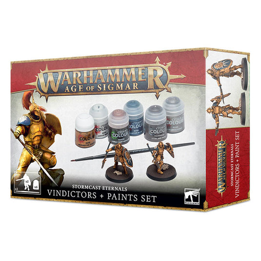 Warhammer Age Of Sigmar - Stormcast Eternals Vindictors + Paints Set