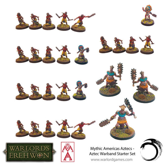 Warlords of Erehwon - Mythic Americas - Aztec Warband Starter Set