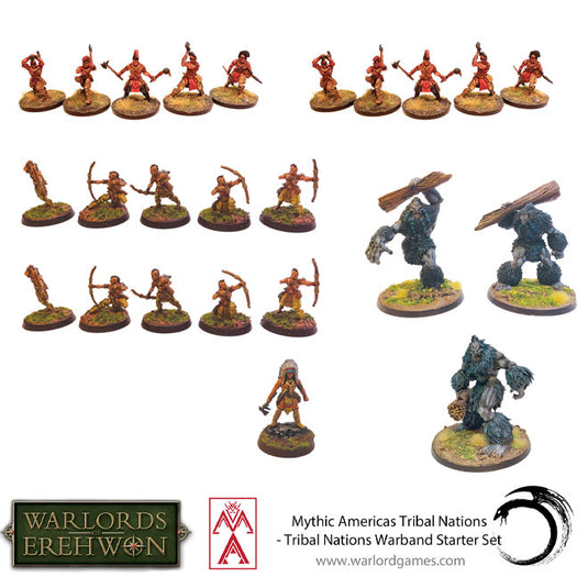 Warlords of Erehwon - Mythic Americas - Tribal Nations Warband Starter Set