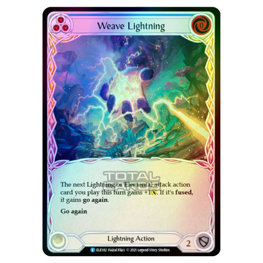 Flesh & Blood - Tales of Aria - WEAVE LIGHTNING (Rare) ELE182 (Rainbow Foil)