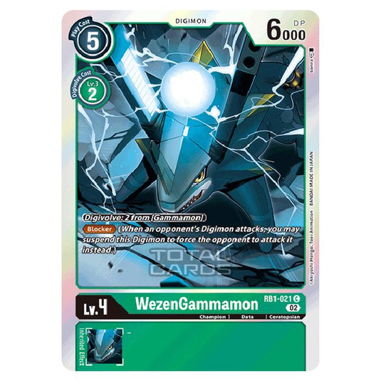 Digimon Card Game - RB-01: Resurgence Booster - WezenGammamon - (Common) - RB1-021