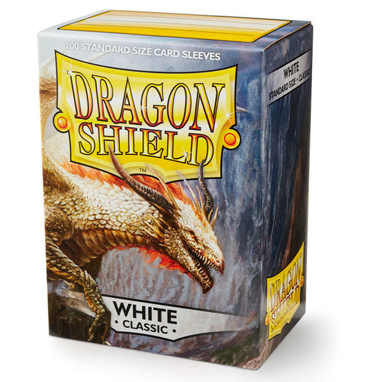 Dragon Shield - Standard Classic Sleeves - White - (100 Sleeves)