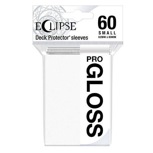 Ultra Pro - Small Sleeves - Gloss Eclipse - Arctic White (60 Sleeves)