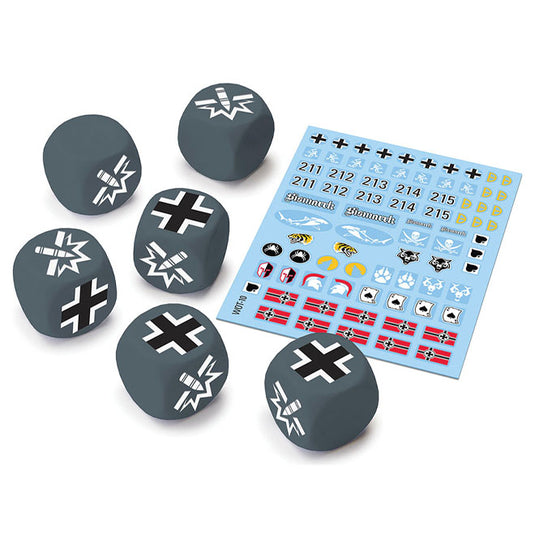 World of Tanks Miniatures Game - German Dice and Decals