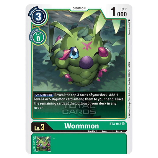 Digimon Card Game - RB-01: Resurgence Booster - Wormmon - (Alternative Art) - BT3-047a