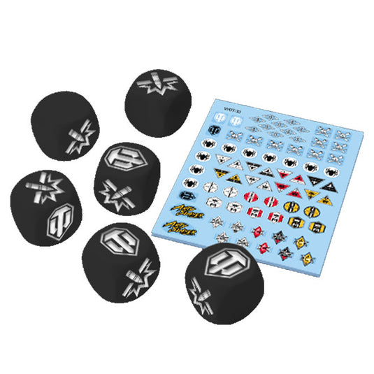 World of Tanks Miniatures Game - Tank Ace Dice & Decals