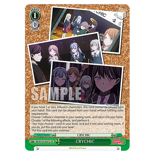 CRYCHIC BD/W125-E021S card from the Weiss Schwarz set MyGO!!!!! × Ave Mujica