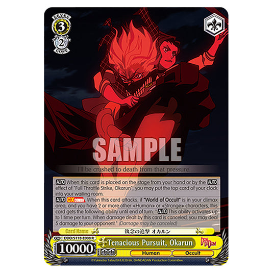 Character DDD/S118-E008 card from the Weiss Schwarz set Dandadan