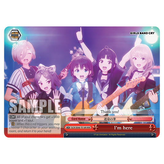 Climax GCR/SE48-TE18R card from the Weiss Schwarz set Girls Band Cry