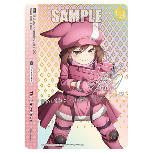 The Showdown GGO/SE50-E37SIR card from the Weiss Schwarz set SAO Alternative - Gun Gale Online - 2 