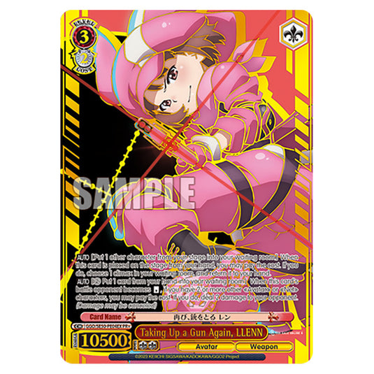 Taking Up a Gun Again, LLENN GGO/SE50-PE04EX card from the Weiss Schwarz set SAO Alternative - Gun Gale Online - 2 