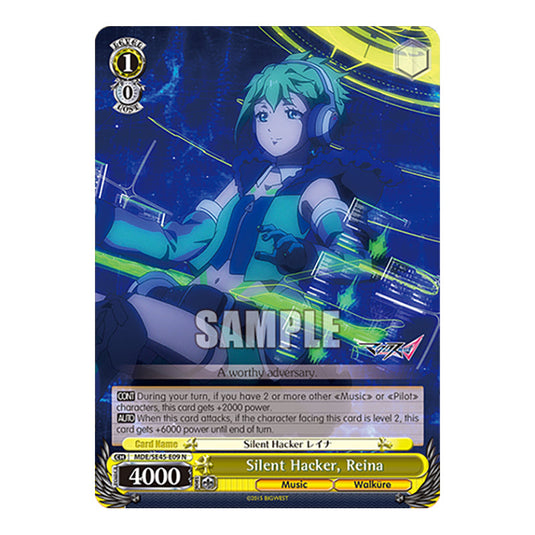 Character MDE/SE45-E09 card from the Weiss Schwarz set MACROSS Delta