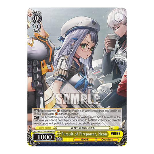 Character NIK/S117-E004S card from the Weiss Schwarz set GODDESS OF VICTORY: NIKKE