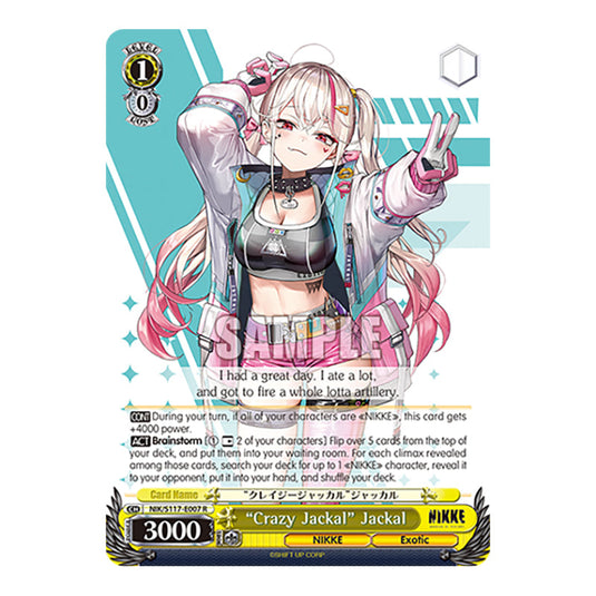 Character NIK/S117-E007 card from the Weiss Schwarz set GODDESS OF VICTORY: NIKKE