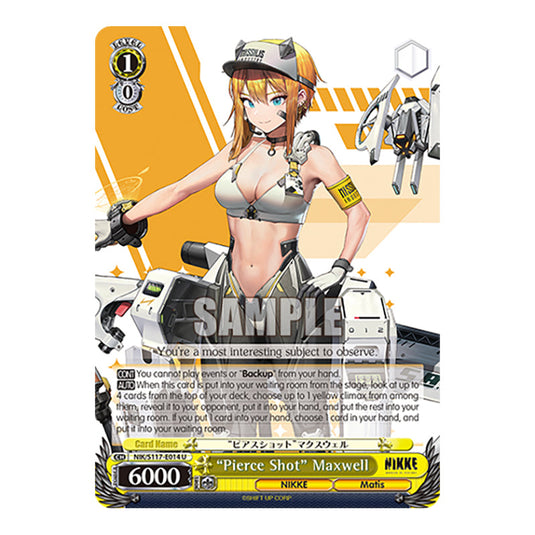 Character NIK/S117-E014 card from the Weiss Schwarz set GODDESS OF VICTORY: NIKKE