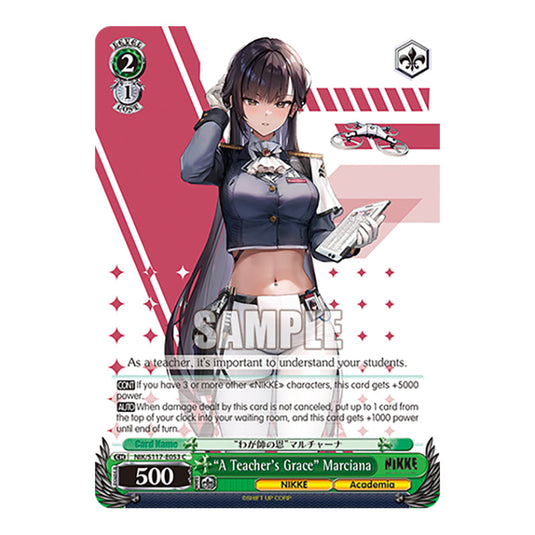 Character NIK/S117-E053 card from the Weiss Schwarz set GODDESS OF VICTORY: NIKKE
