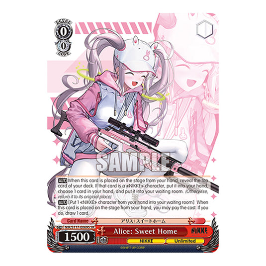 Character NIK/S117-E069S card from the Weiss Schwarz set GODDESS OF VICTORY: NIKKE