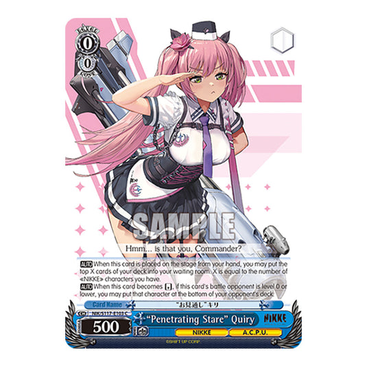 Character NIK/S117-E103 card from the Weiss Schwarz set GODDESS OF VICTORY: NIKKE