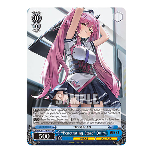 Character NIK/S117-E103S card from the Weiss Schwarz set GODDESS OF VICTORY: NIKKE