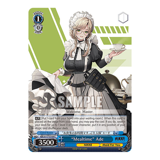 Character NIK/S117-E109 card from the Weiss Schwarz set GODDESS OF VICTORY: NIKKE