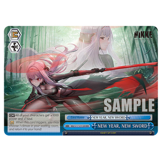 Climax NIK/S117-E113R card from the Weiss Schwarz set GODDESS OF VICTORY: NIKKE