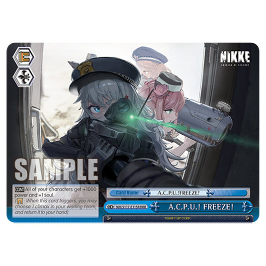 Climax NIK/S117-E115R card from the Weiss Schwarz set GODDESS OF VICTORY: NIKKE