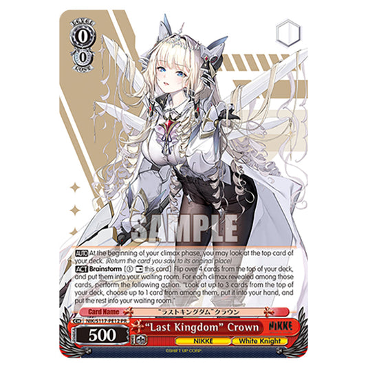 Character NIK/S117-PE12 card from the Weiss Schwarz set GODDESS OF VICTORY: NIKKE