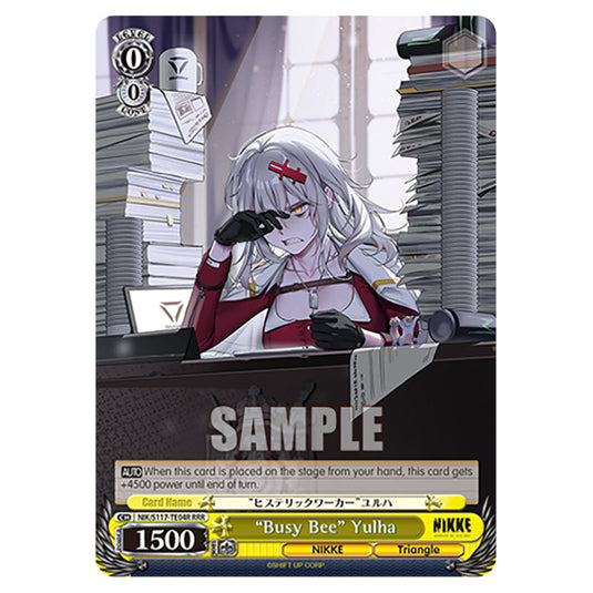 Character NIK/S117-TE04R card from the Weiss Schwarz set GODDESS OF VICTORY: NIKKE
