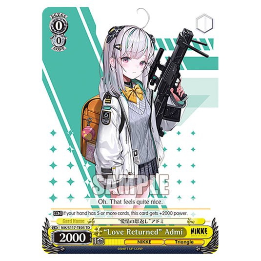 Character NIK/S117-TE05 card from the Weiss Schwarz set GODDESS OF VICTORY: NIKKE