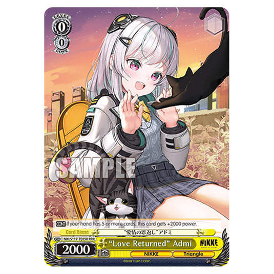 Character NIK/S117-TE05R card from the Weiss Schwarz set GODDESS OF VICTORY: NIKKE