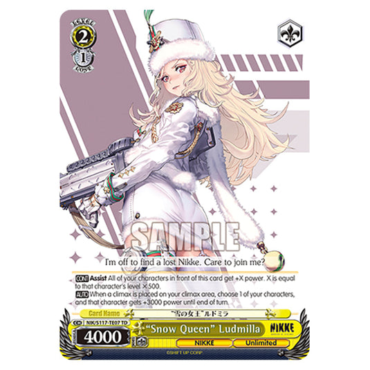 Character NIK/S117-TE07 card from the Weiss Schwarz set GODDESS OF VICTORY: NIKKE