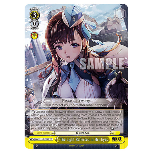 Event NIK/S117-TE11 card from the Weiss Schwarz set GODDESS OF VICTORY: NIKKE
