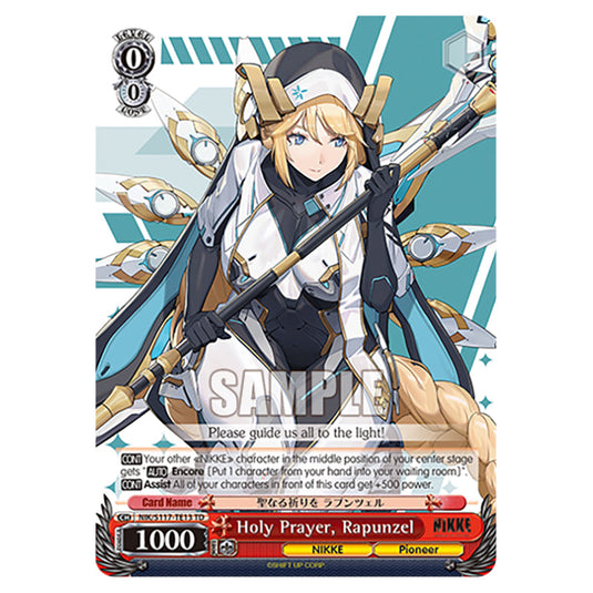 Character NIK/S117-TE13 card from the Weiss Schwarz set GODDESS OF VICTORY: NIKKE
