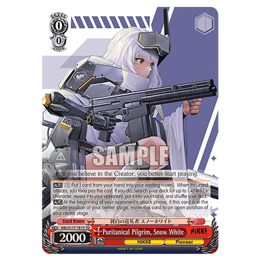 Character NIK/S117-TE15 card from the Weiss Schwarz set GODDESS OF VICTORY: NIKKE