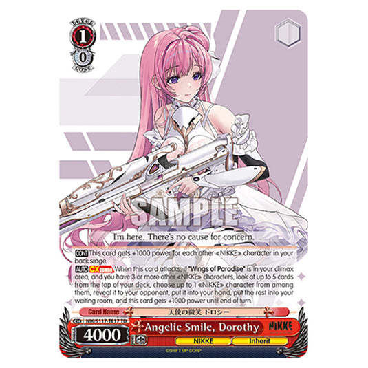 Character NIK/S117-TE17 card from the Weiss Schwarz set GODDESS OF VICTORY: NIKKE