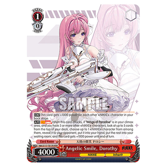Character NIK/S117-TE17R card from the Weiss Schwarz set GODDESS OF VICTORY: NIKKE