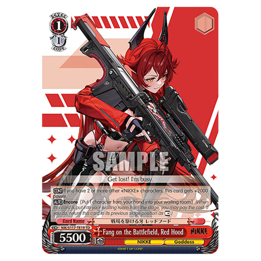 Character NIK/S117-TE19 card from the Weiss Schwarz set GODDESS OF VICTORY: NIKKE