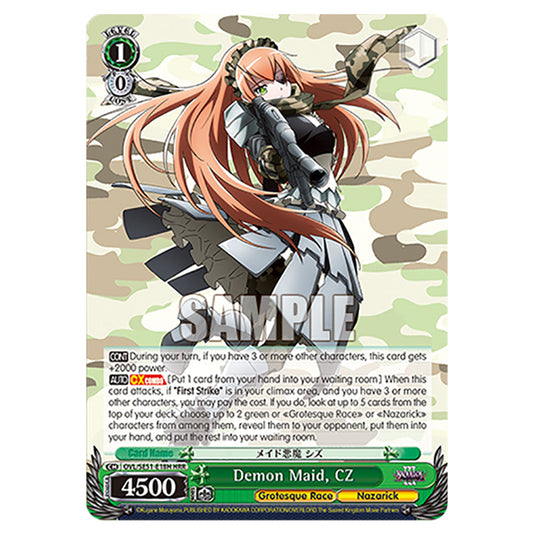 Demon Maid, CZ OVL/SE51-E18H card from the Weiss Schwarz set Nazarick: Tomb of the Undead Vol.3