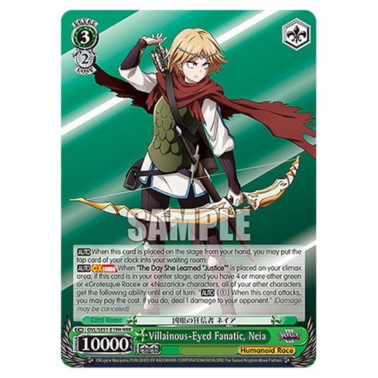 Villainous-Eyed Fanatic, Neia OVL/SE51-E19H card from the Weiss Schwarz set Nazarick: Tomb of the Undead Vol.3