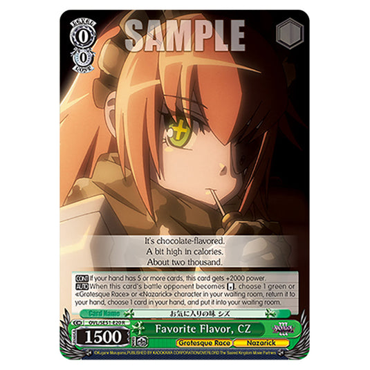 Favorite Flavor, CZ OVL/SE51-E20 card from the Weiss Schwarz set Nazarick: Tomb of the Undead Vol.3