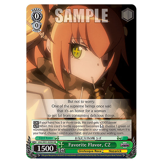 Favorite Flavor, CZ OVL/SE51-E20H card from the Weiss Schwarz set Nazarick: Tomb of the Undead Vol.3